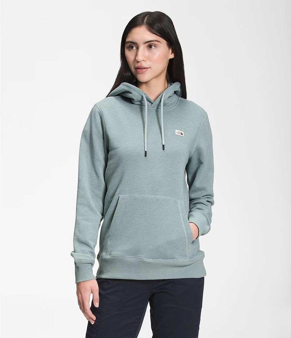 The North Face Heritage Patch Pullover Kapuzenpullover Damen - Blau CH-541SGMN